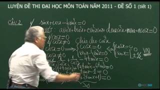 Luyện thi Đại học môn Toán năm 2014 – Đề số 1