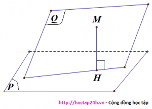hình chiếu vuông góc lên mặt phăng
