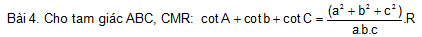 B11. Chứng minh c&aacute;c hệ thức lượng trong tam gi&aacute;c