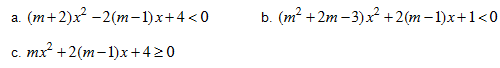 B14. Dấu của tam thức bậc hai