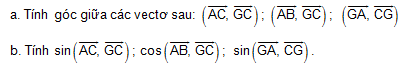 B2. X&aacute;c định g&oacute;c giữa hai vectơ