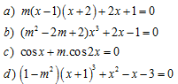 Chứng minh phương trình f(x) = 0 có nghiệm, số nghiệm của phương trình