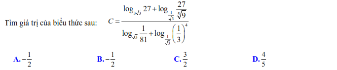 logarit luỹ thừa logarit luỹ thừa
