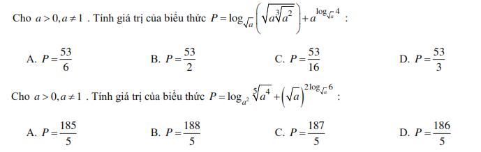 logarit luỹ thừa logarit luỹ thừa